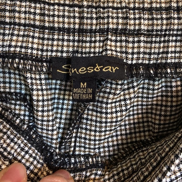 Plaid Draw String Work Pants - Medium - Picture 4 of 4